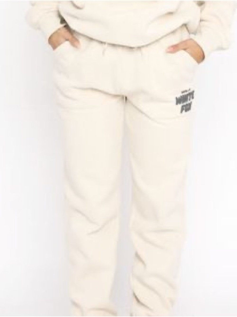 NWT- White Fox Boutique Offstage Sweatpants in Pebble